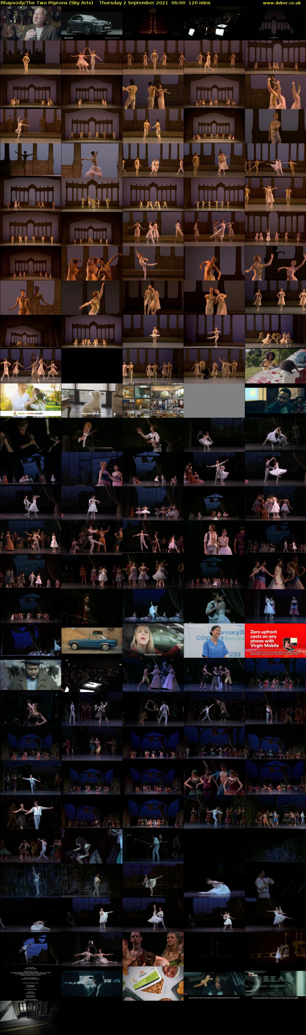 Rhapsody/The Two Pigeons (Sky Arts) Thursday 2 September 2021 07:00 - 09:00