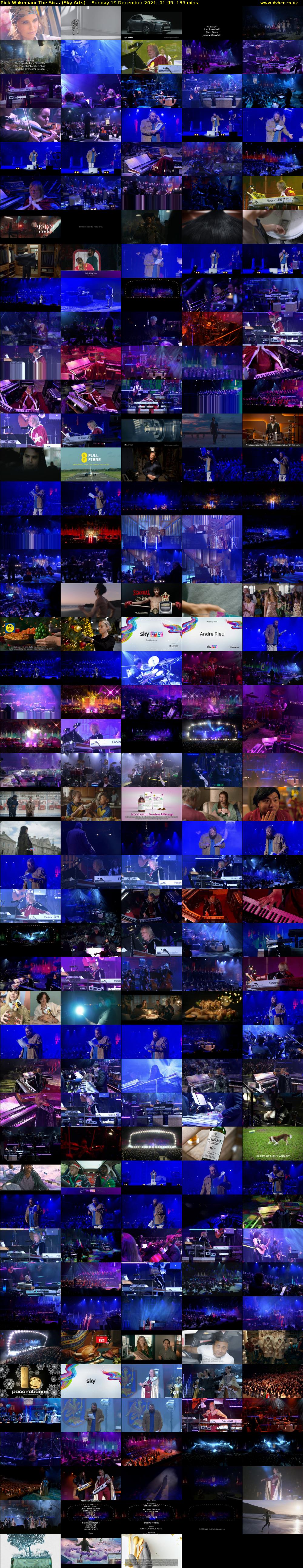 Rick Wakeman: The Six... (Sky Arts) Sunday 19 December 2021 01:45 - 04:00