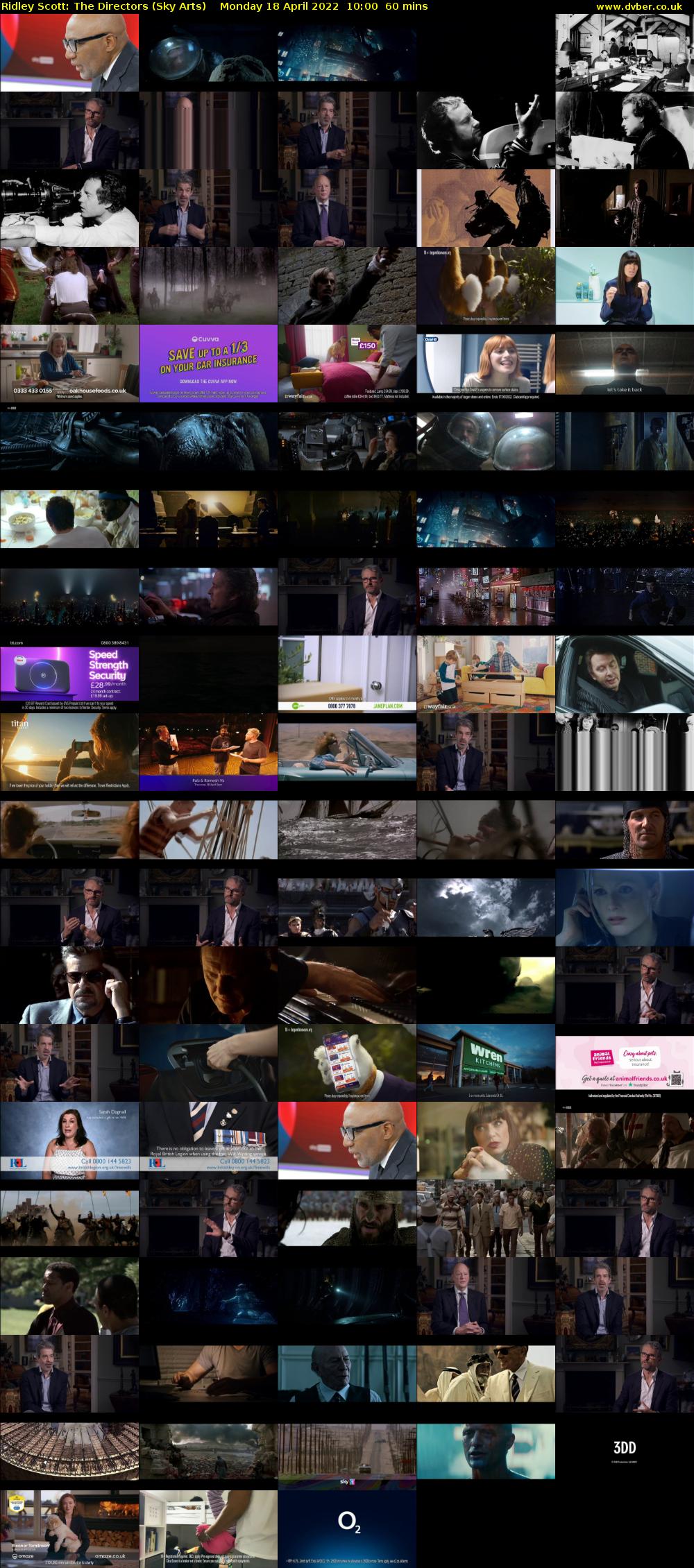 Ridley Scott: The Directors (Sky Arts) Monday 18 April 2022 10:00 - 11:00