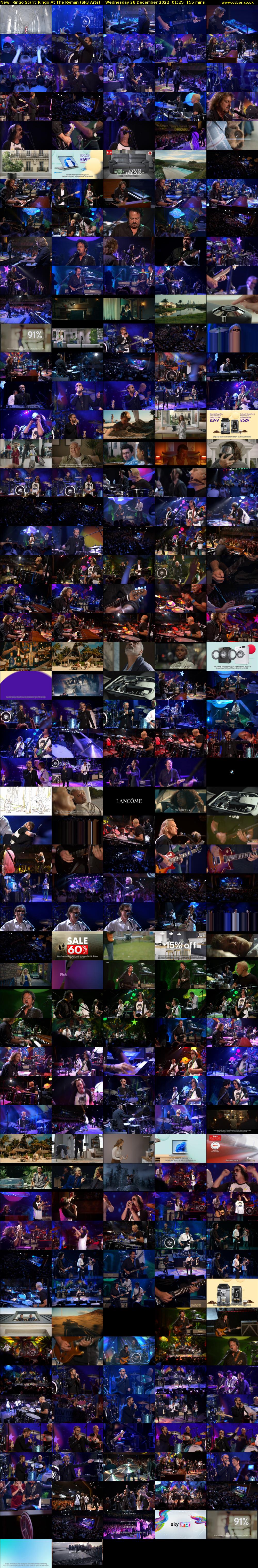 Ringo Starr: Ringo At The Ryman (Sky Arts) Wednesday 28 December 2022 01:25 - 04:00