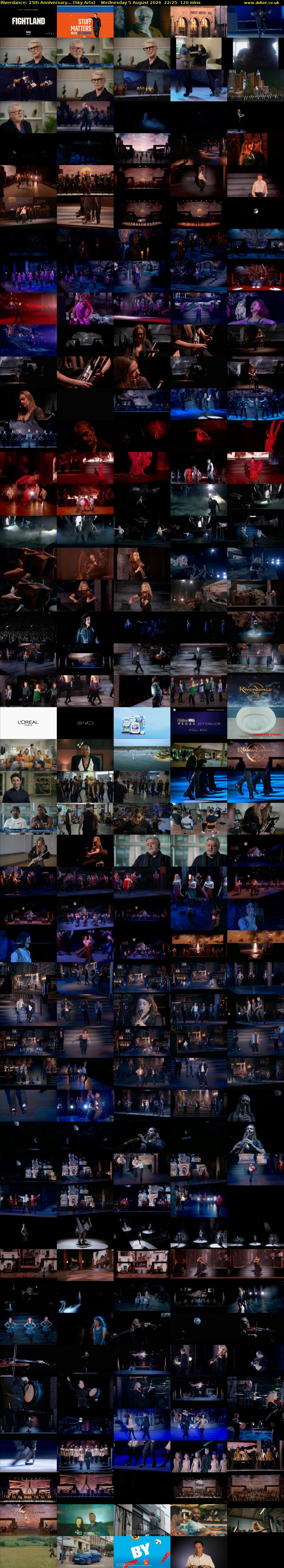 Riverdance: 25th Anniversary... (Sky Arts) Wednesday 5 August 2026 22:25 - 00:25
