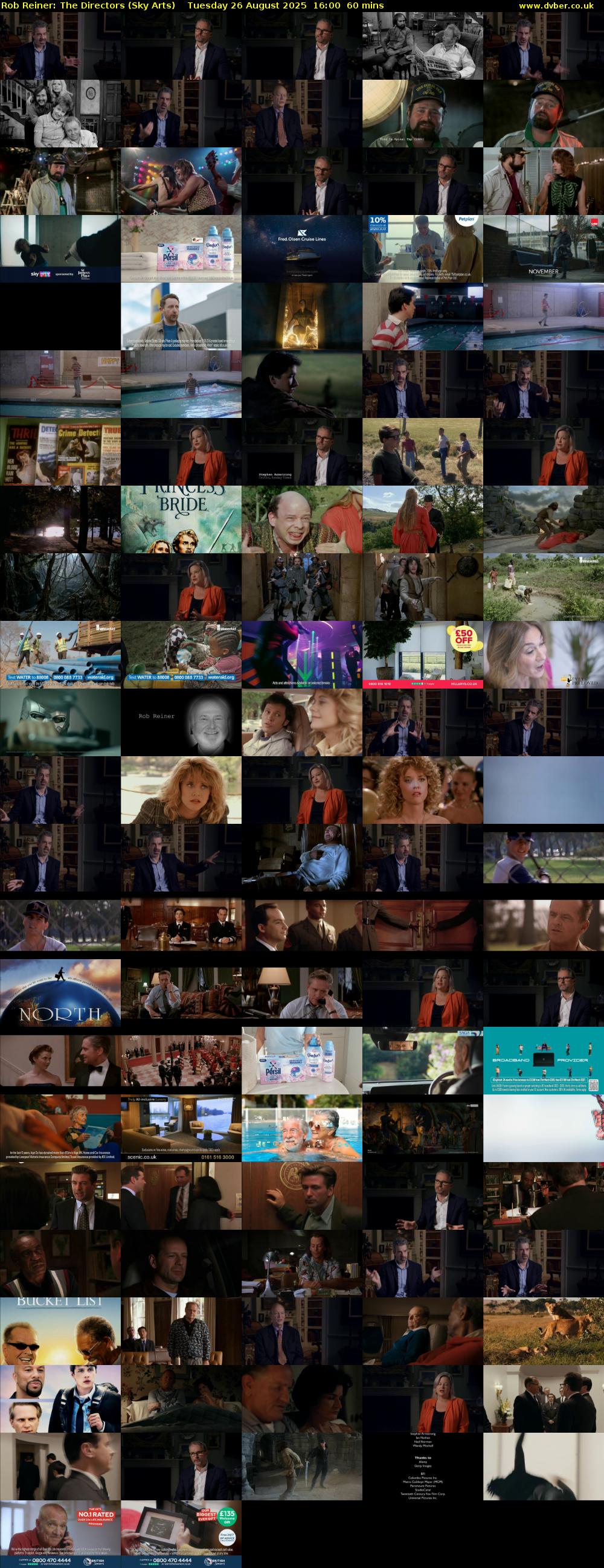 Rob Reiner: The Directors (Sky Arts) Tuesday 26 August 2025 16:00 - 17:00