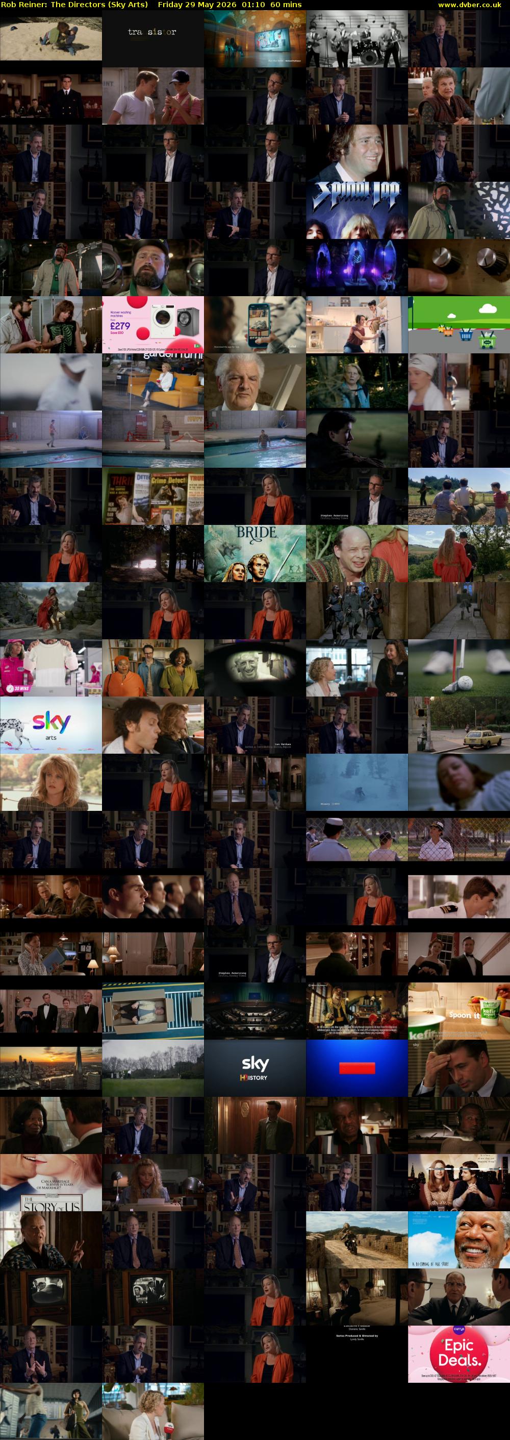 Rob Reiner: The Directors (Sky Arts) Friday 29 May 2026 01:10 - 02:10