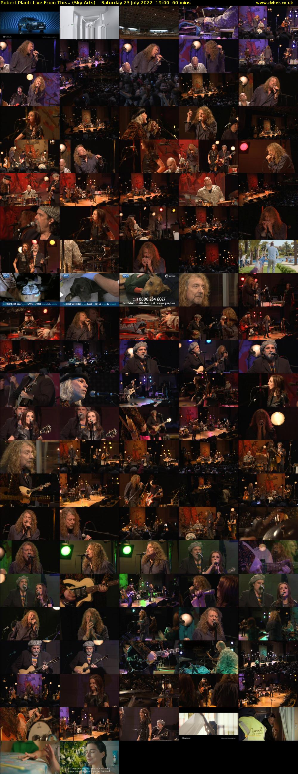 Robert Plant: Live From The... (Sky Arts) Saturday 23 July 2022 19:00 - 20:00