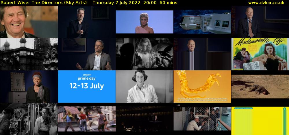 Robert Wise: The Directors (Sky Arts) Thursday 7 July 2022 20:00 - 21:00