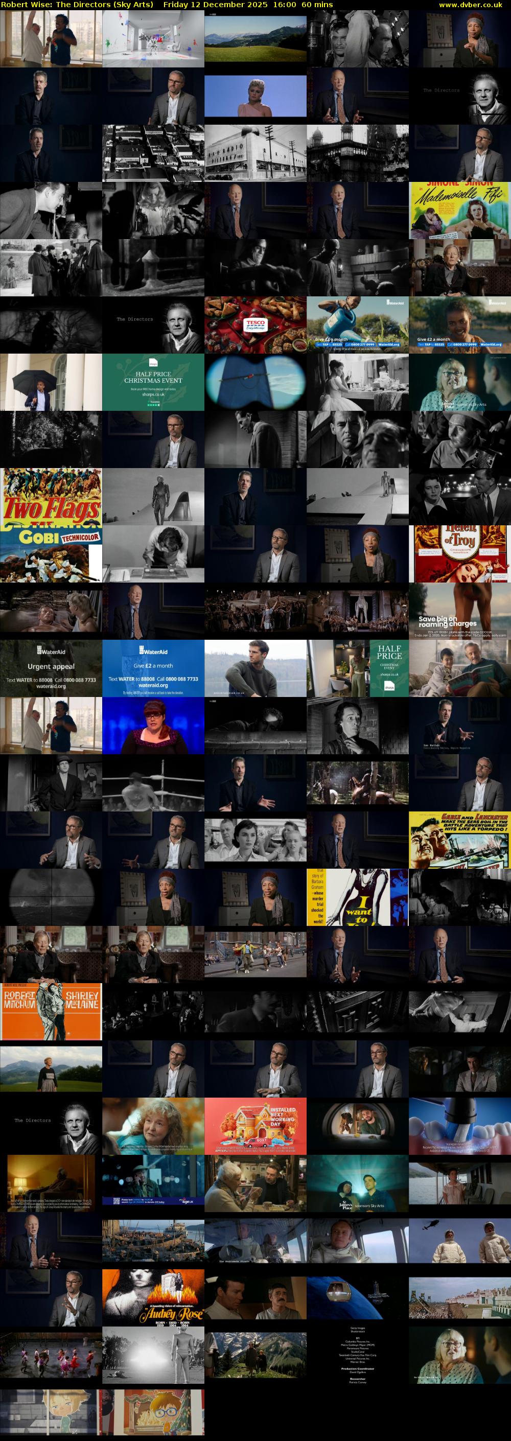 Robert Wise: The Directors (Sky Arts) Friday 12 December 2025 16:00 - 17:00