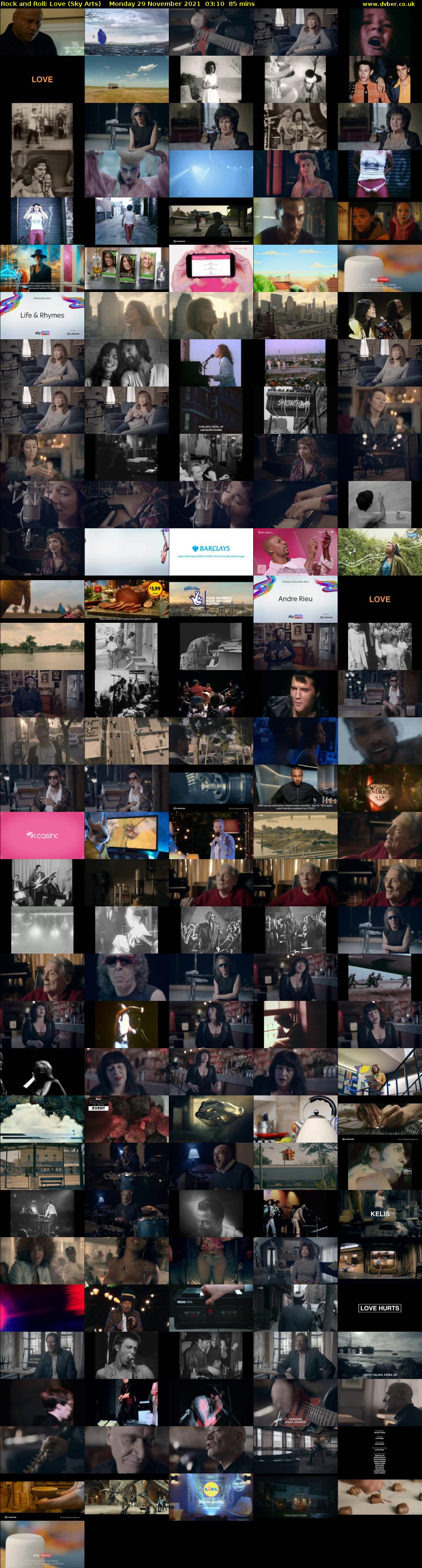 Rock and Roll: Love (Sky Arts) Monday 29 November 2021 03:10 - 04:35