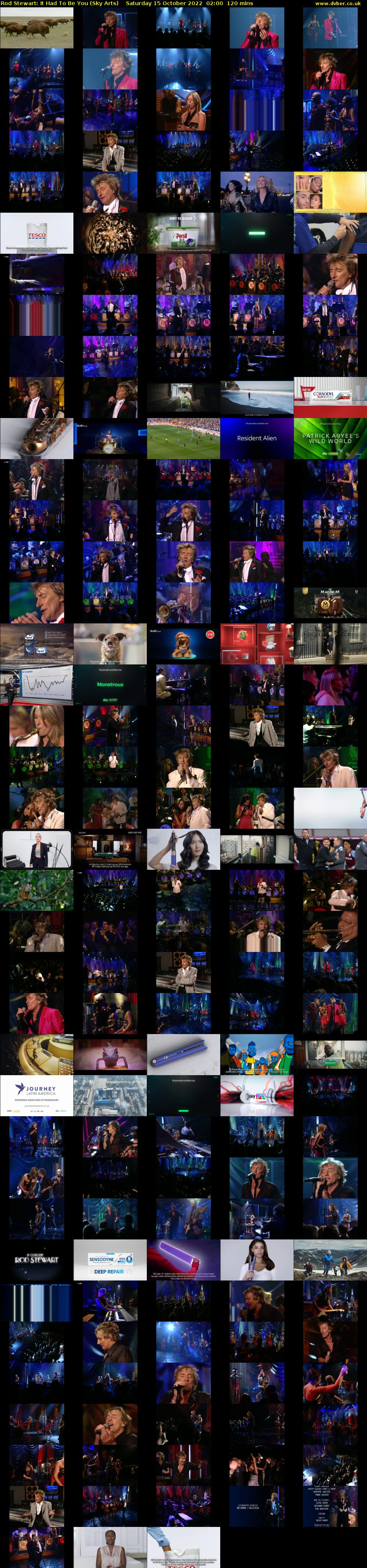 Rod Stewart: It Had To Be You (Sky Arts) Saturday 15 October 2022 02:00 - 04:00
