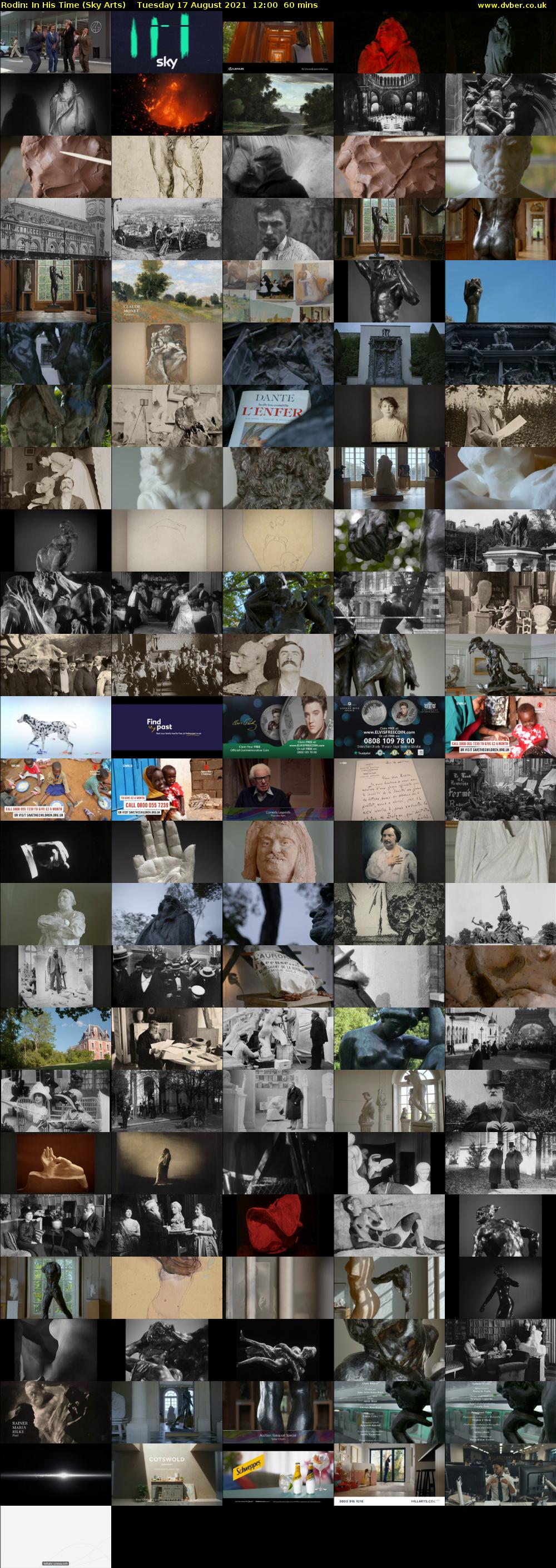 Rodin: In His Time (Sky Arts) Tuesday 17 August 2019 12:00 - 13:00