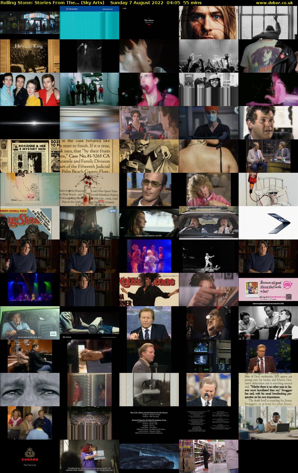 Rolling Stone: Stories From The... (Sky Arts) Sunday 7 August 2022 04:05 - 05:00