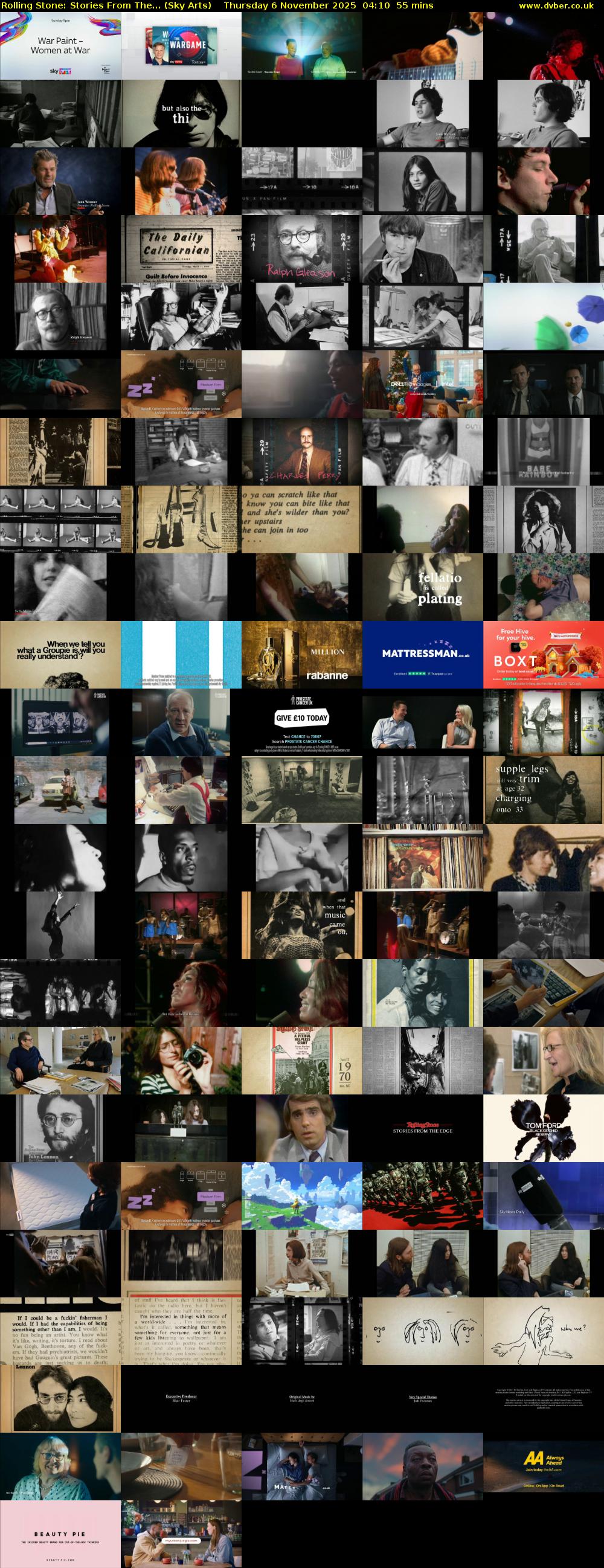 Rolling Stone: Stories From The... (Sky Arts) Thursday 6 November 2025 04:10 - 05:05