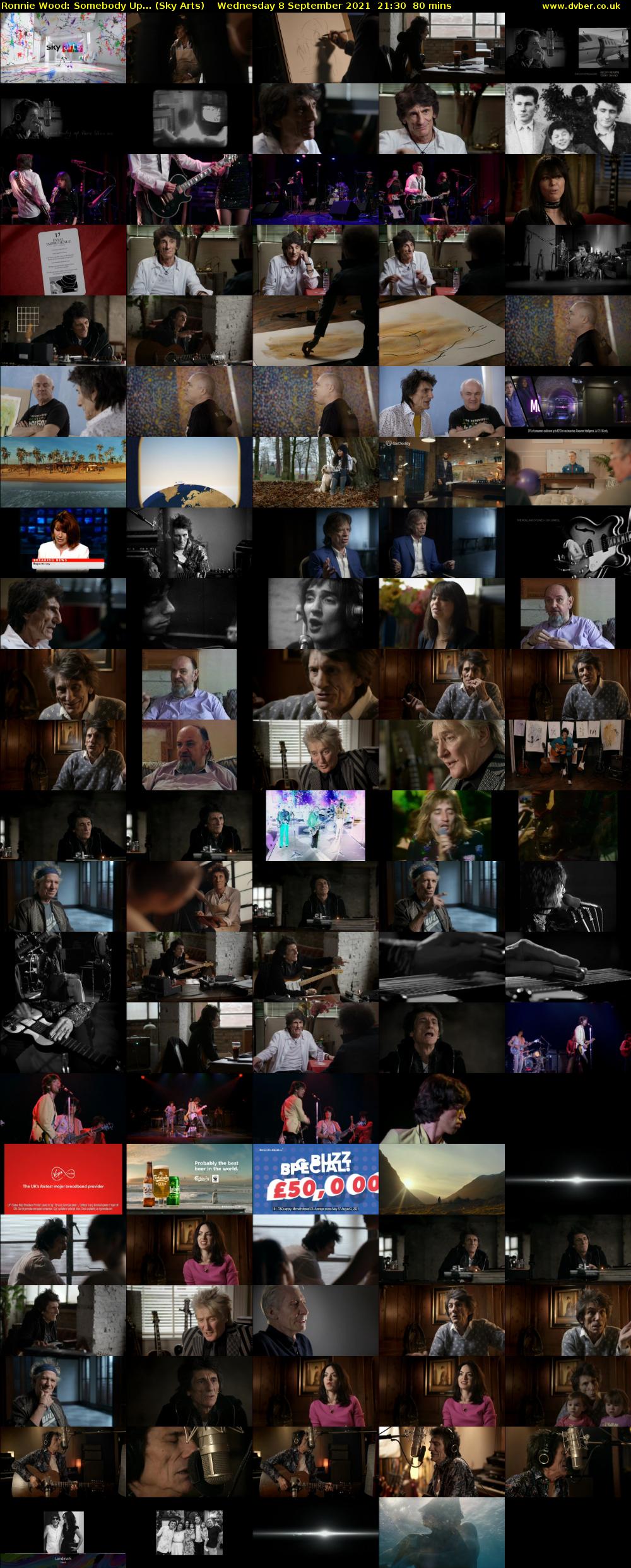 Ronnie Wood: Somebody Up... (Sky Arts) Wednesday 8 September 2021 22:30 - 23:50