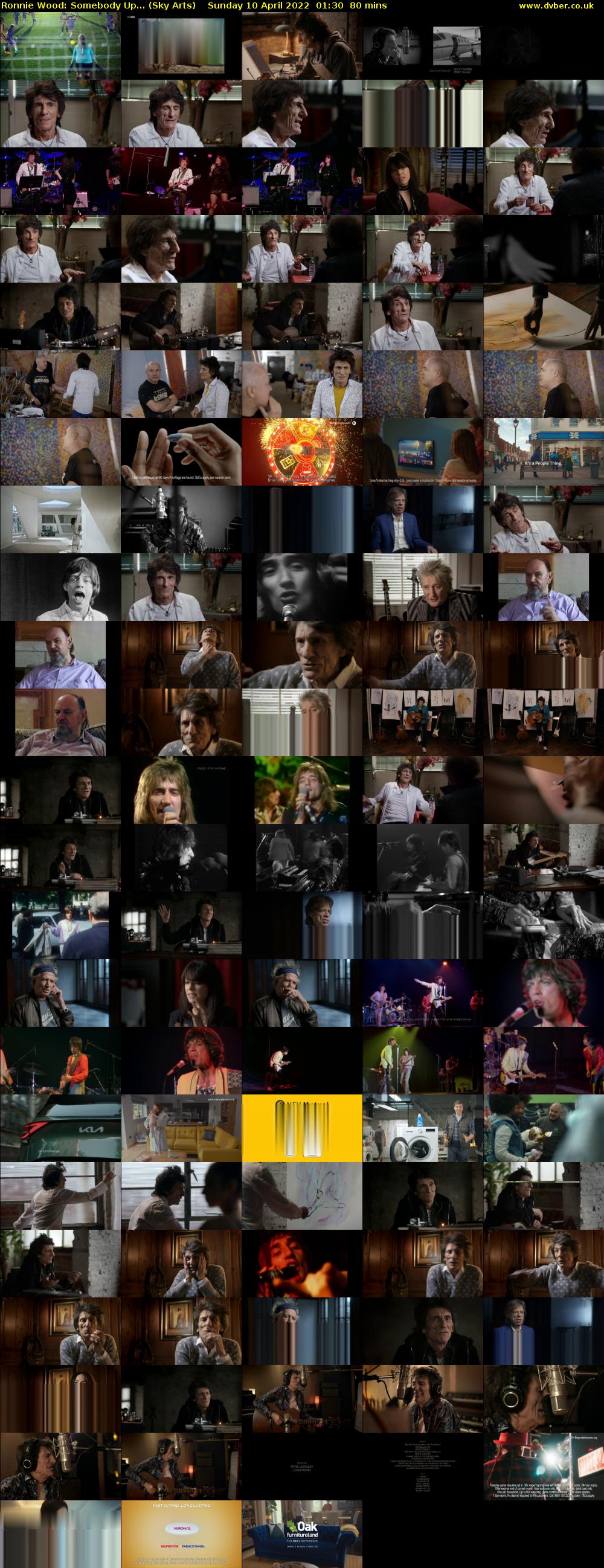 Ronnie Wood: Somebody Up... (Sky Arts) Sunday 10 April 2022 01:30 - 02:50
