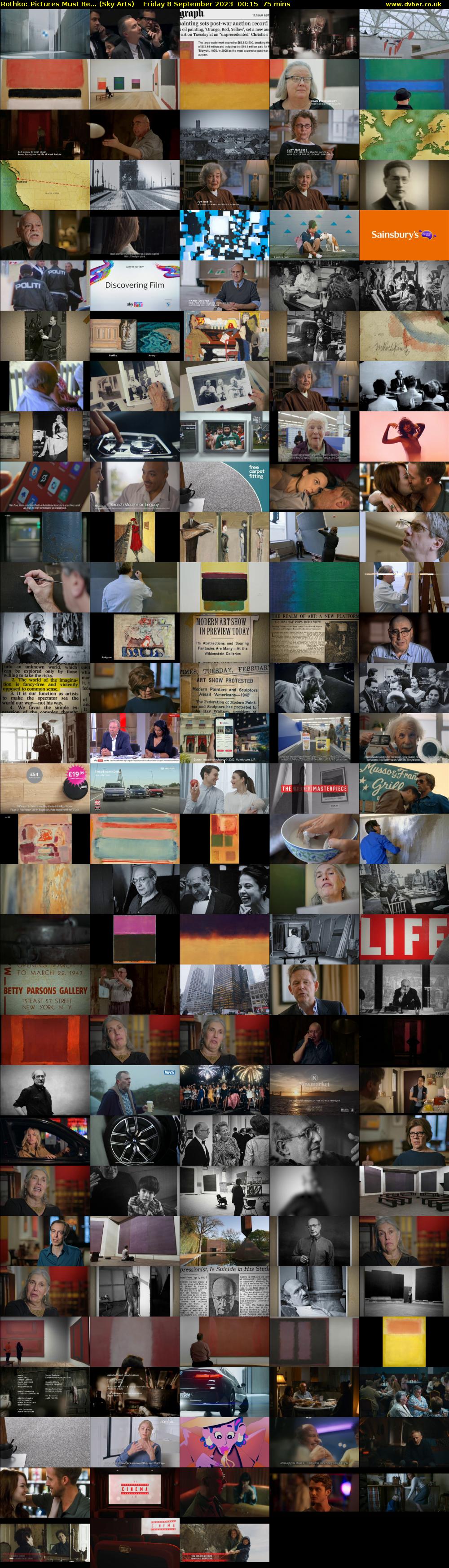 Rothko: Pictures Must Be... (Sky Arts) Friday 8 September 2023 00:15 - 01:30