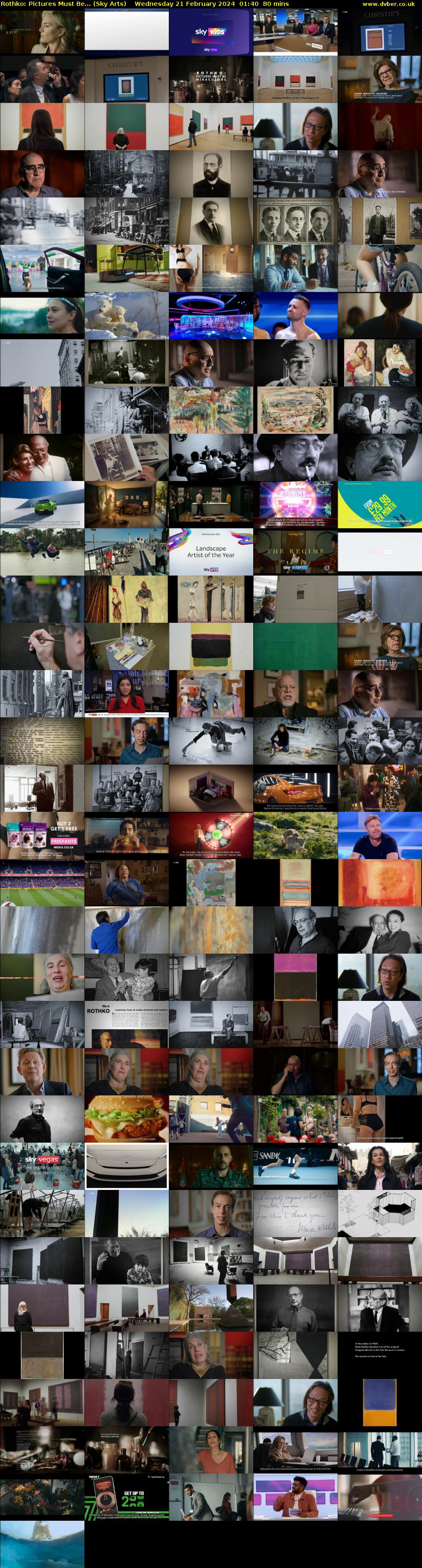 Rothko: Pictures Must Be... (Sky Arts) Wednesday 21 February 2024 01:40 - 03:00
