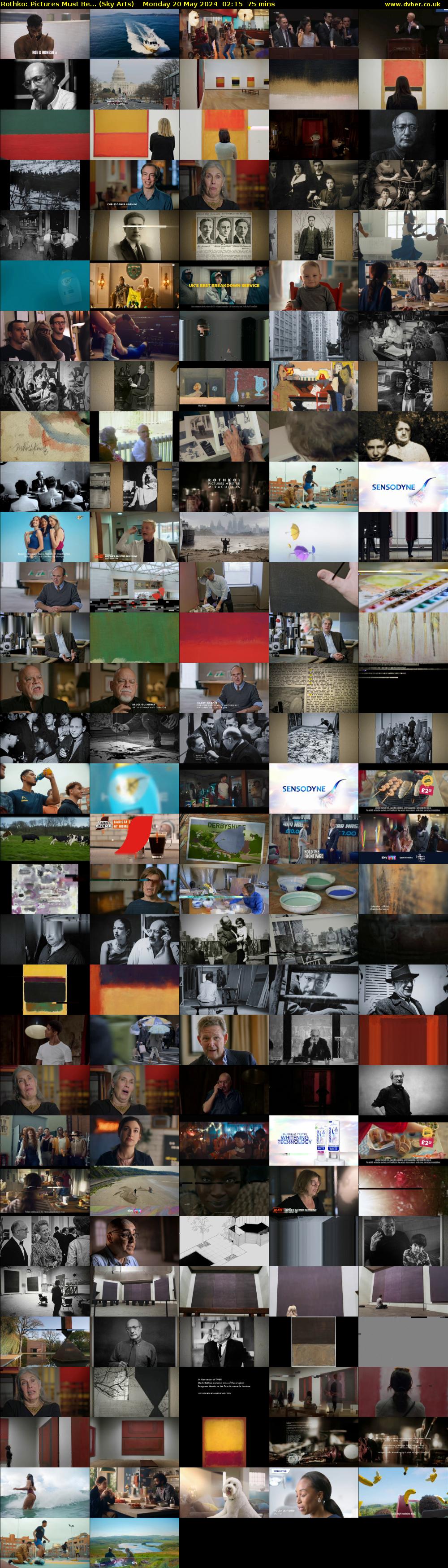 Rothko: Pictures Must Be... (Sky Arts) Monday 20 May 2024 02:15 - 03:30