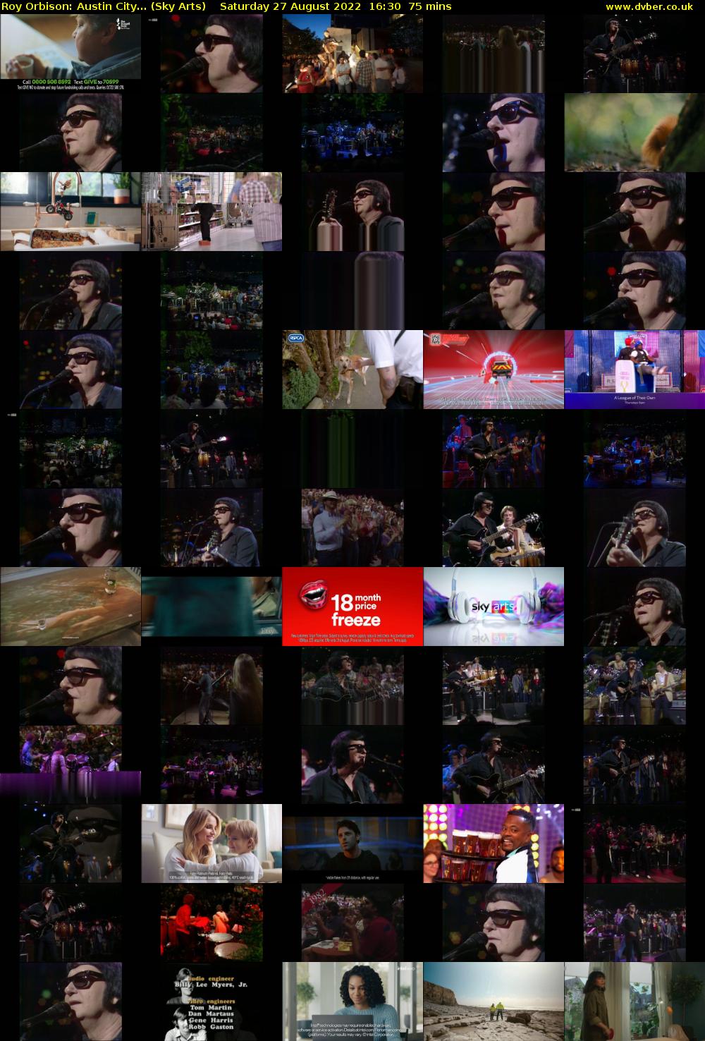 Roy Orbison: Austin City... (Sky Arts) Saturday 27 August 2022 16:30 - 17:45