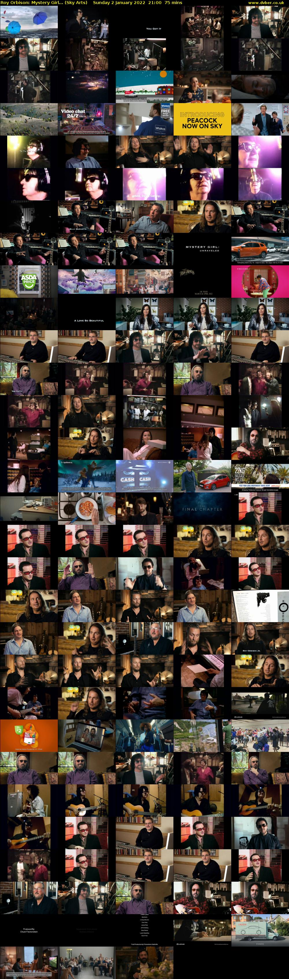 Roy Orbison: Mystery Girl... (Sky Arts) Sunday 2 January 2022 21:00 - 22:15