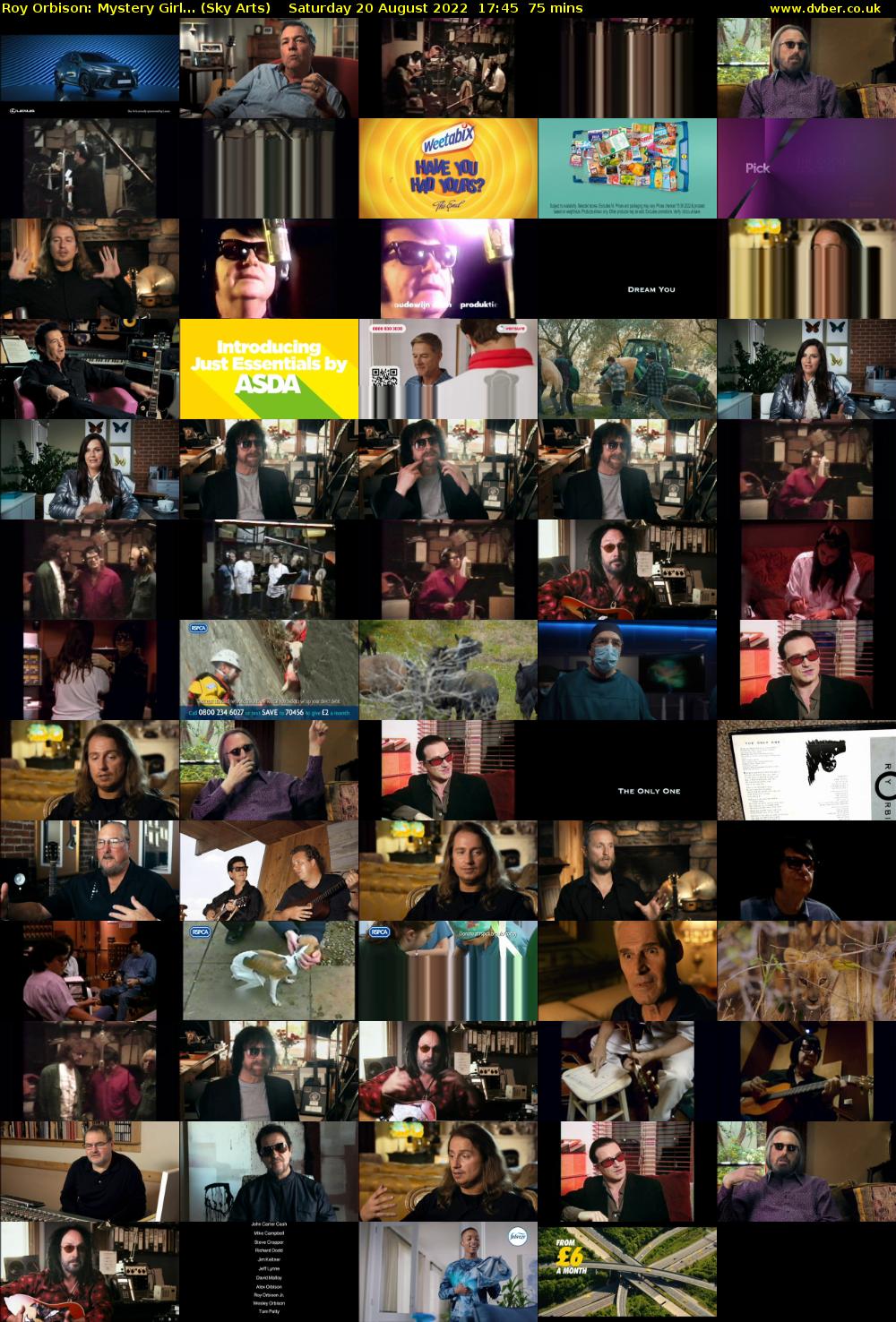 Roy Orbison: Mystery Girl... (Sky Arts) Saturday 20 August 2022 17:45 - 19:00