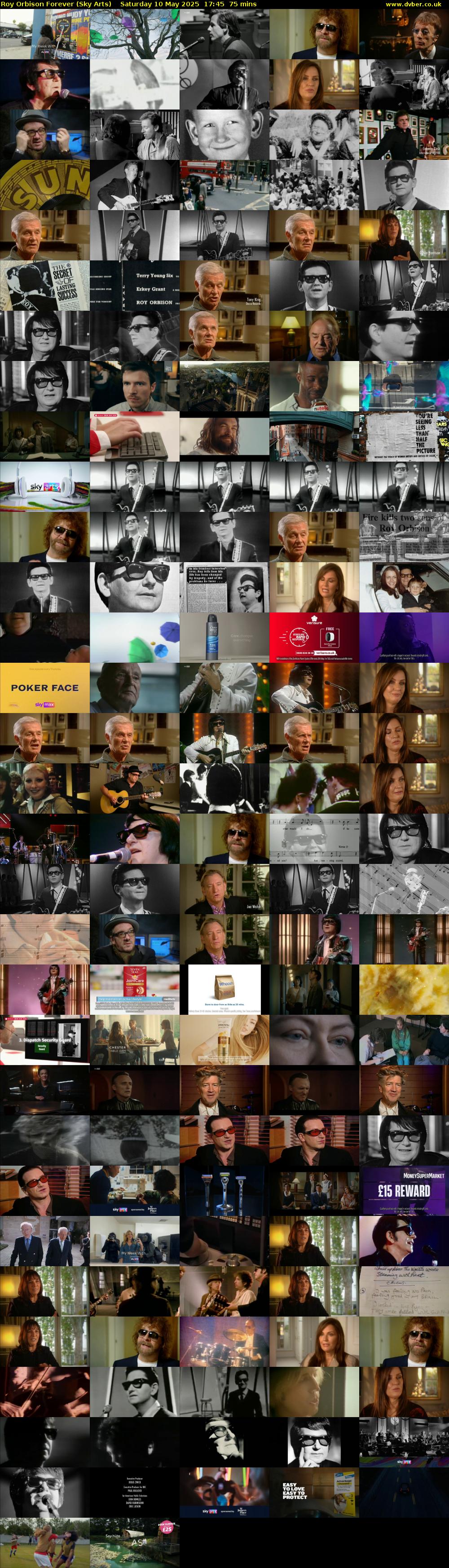 Roy Orbison Forever (Sky Arts) Saturday 10 May 2025 17:45 - 19:00