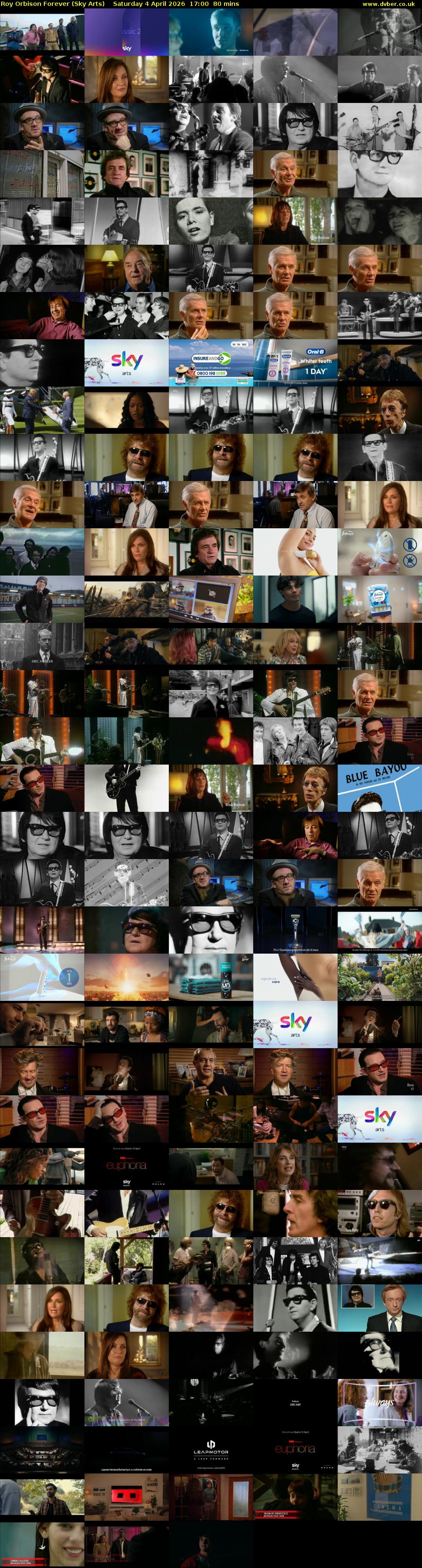 Roy Orbison Forever (Sky Arts) Saturday 4 April 2026 17:00 - 18:20