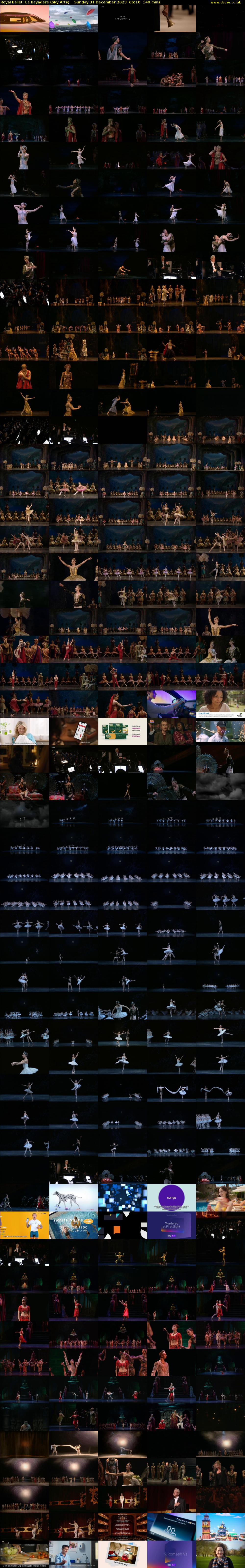 Royal Ballet: La Bayadere (Sky Arts) Sunday 31 December 2023 06:10 - 08:30