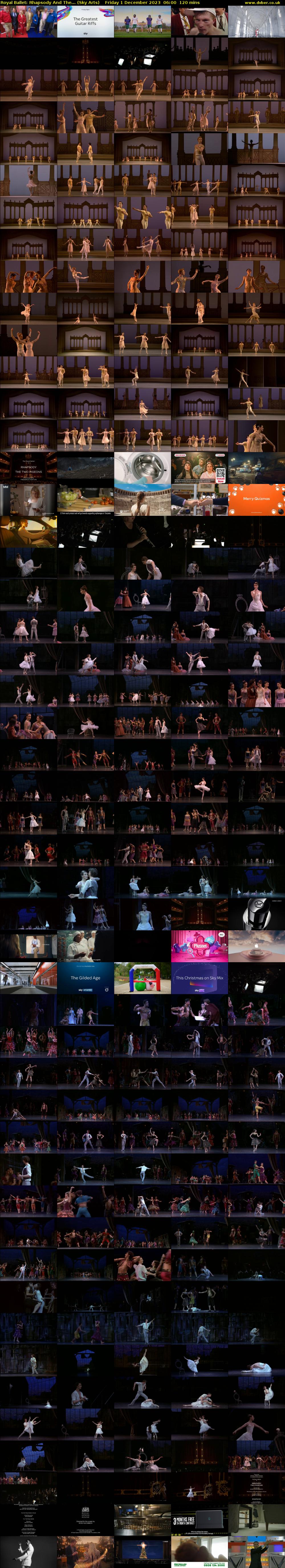 Royal Ballet: Rhapsody And The... (Sky Arts) Friday 1 December 2023 06:00 - 08:00