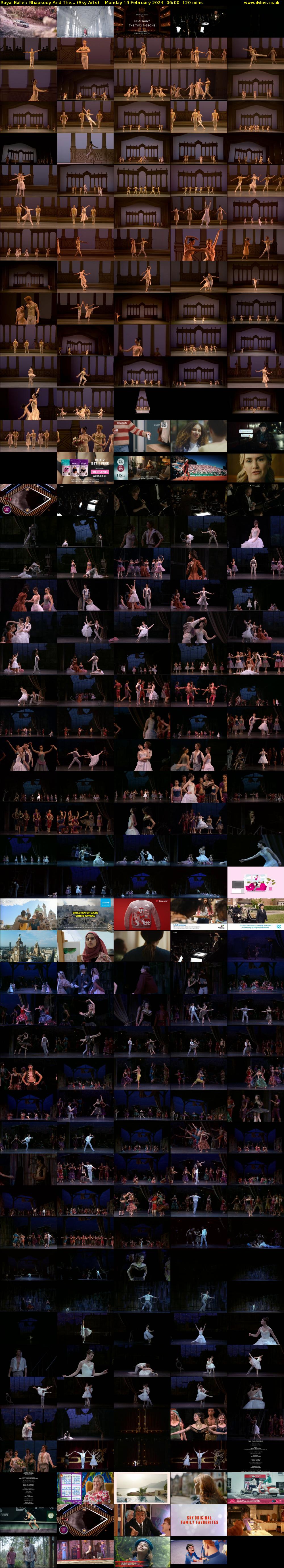 Royal Ballet: Rhapsody And The... (Sky Arts) Monday 19 February 2024 06:00 - 08:00