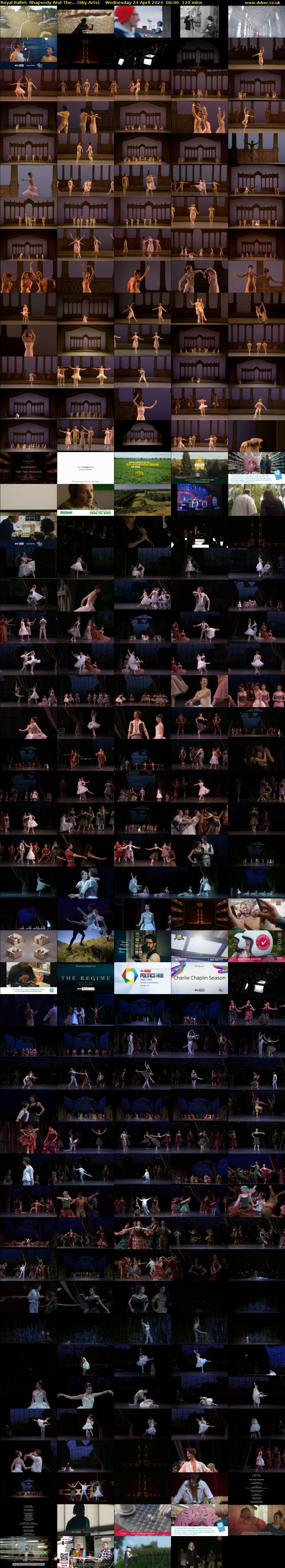 Royal Ballet: Rhapsody And The... (Sky Arts) Wednesday 24 April 2024 06:00 - 08:00
