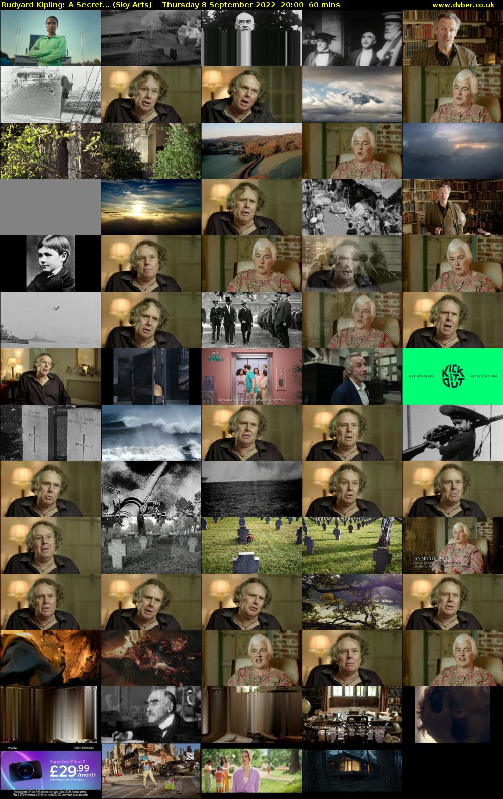 Rudyard Kipling: A Secret... (Sky Arts) Thursday 8 September 2022 20:00 - 21:00