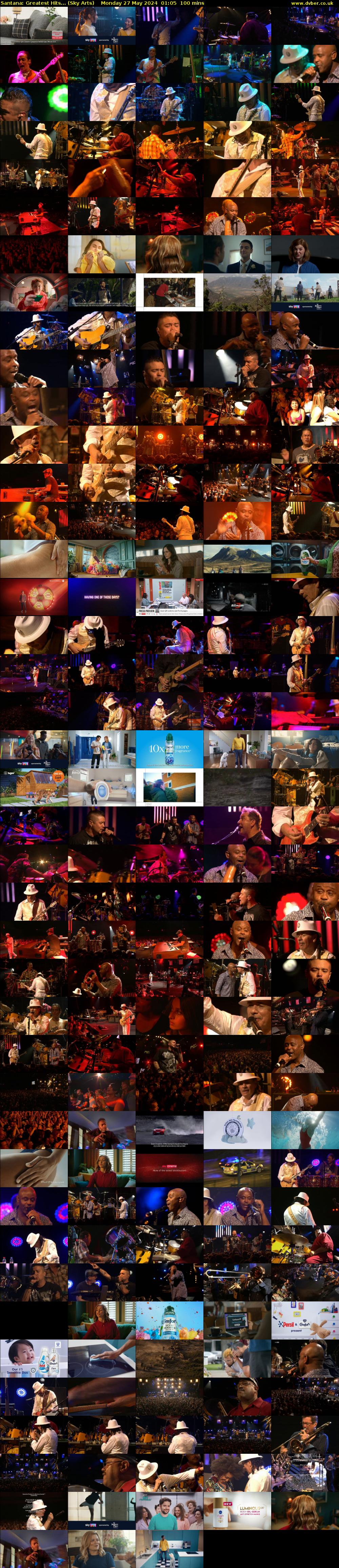 Santana: Greatest Hits... (Sky Arts) Monday 27 May 2024 01:05 - 02:45