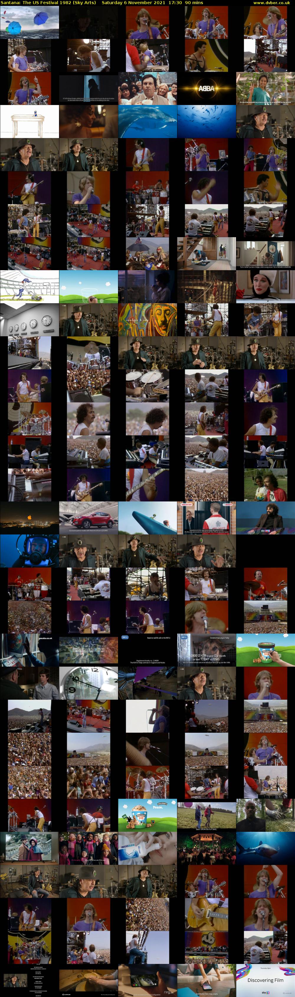 Santana: The US Festival 1982 (Sky Arts) Saturday 6 November 2021 17:30 - 19:00