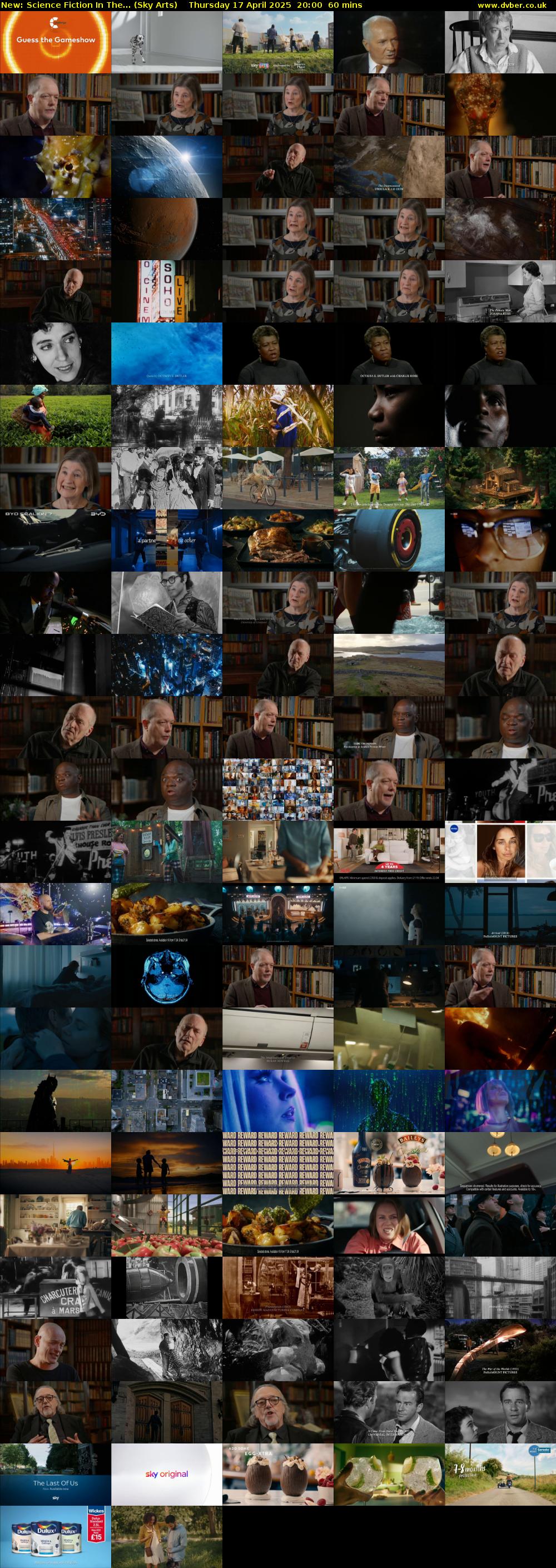 Science Fiction In The... (Sky Arts) Thursday 17 April 2025 20:00 - 21:00