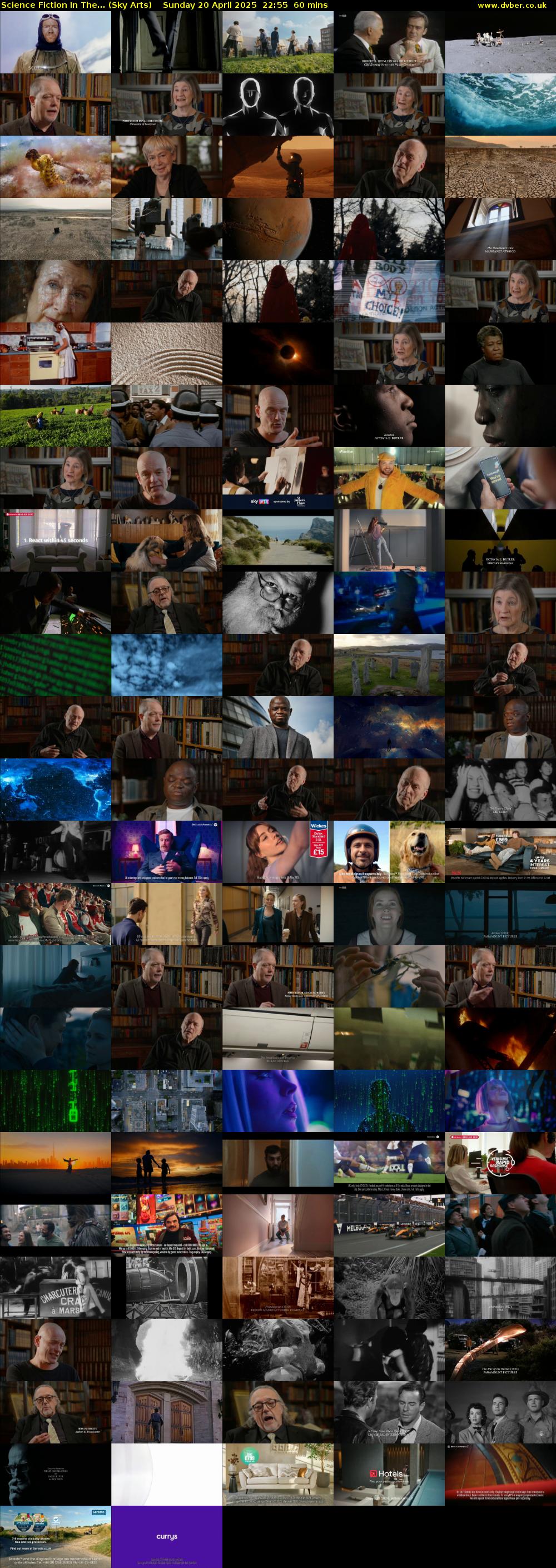 Science Fiction In The... (Sky Arts) Sunday 20 April 2025 22:55 - 23:55