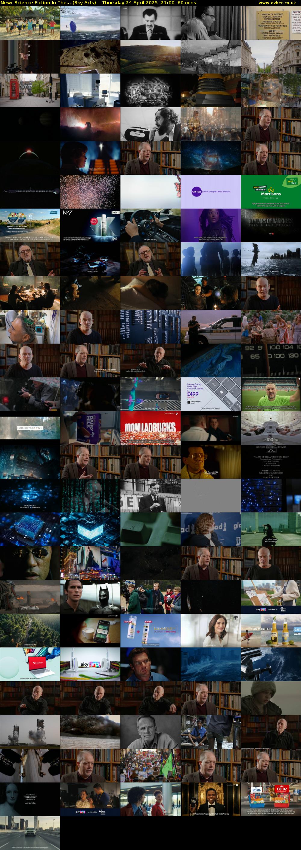Science Fiction In The... (Sky Arts) Thursday 24 April 2025 21:00 - 22:00