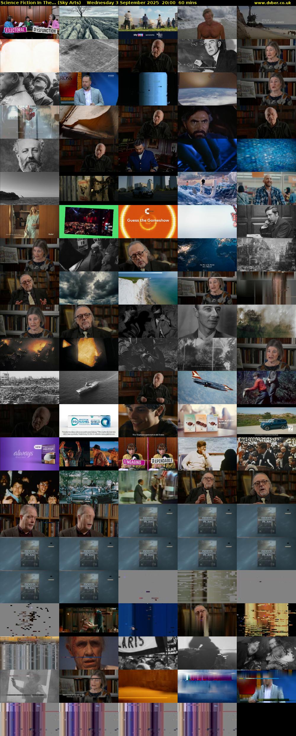 Science Fiction In The... (Sky Arts) Wednesday 3 September 2025 20:00 - 21:00