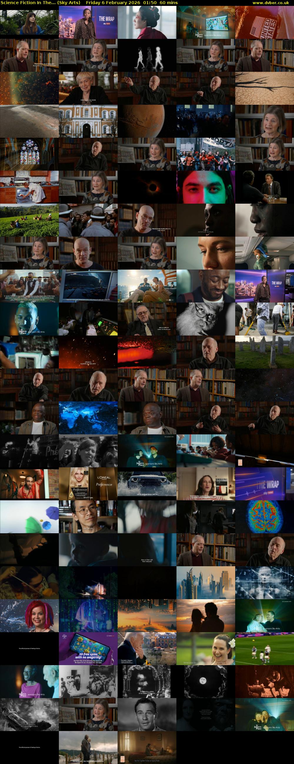 Science Fiction In The... (Sky Arts) Friday 6 February 2026 01:50 - 02:50