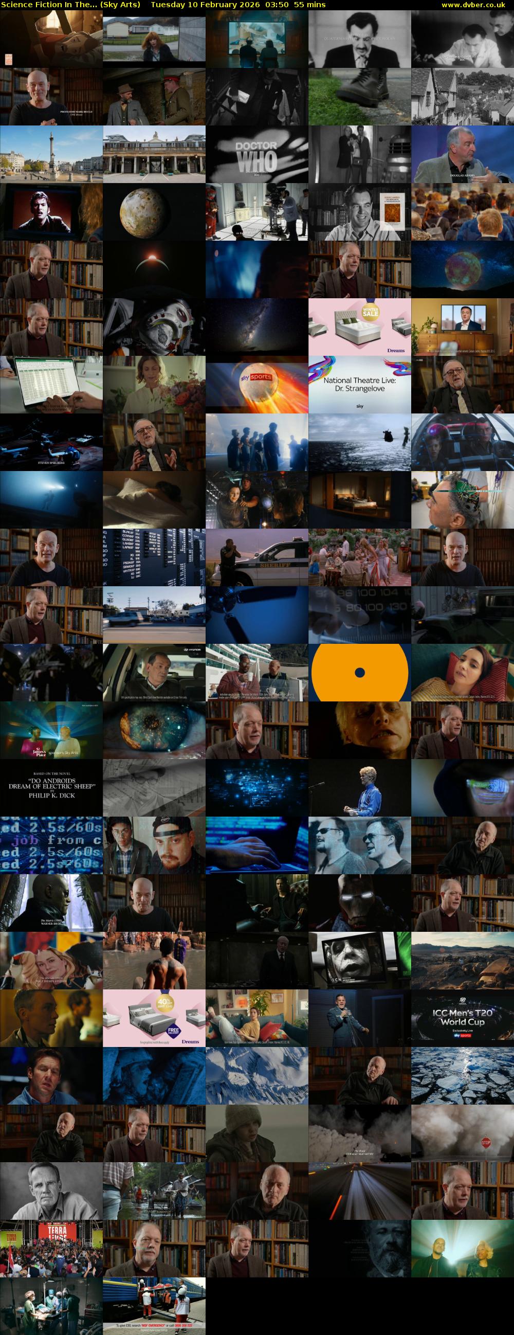 Science Fiction In The... (Sky Arts) Tuesday 10 February 2026 03:50 - 04:45