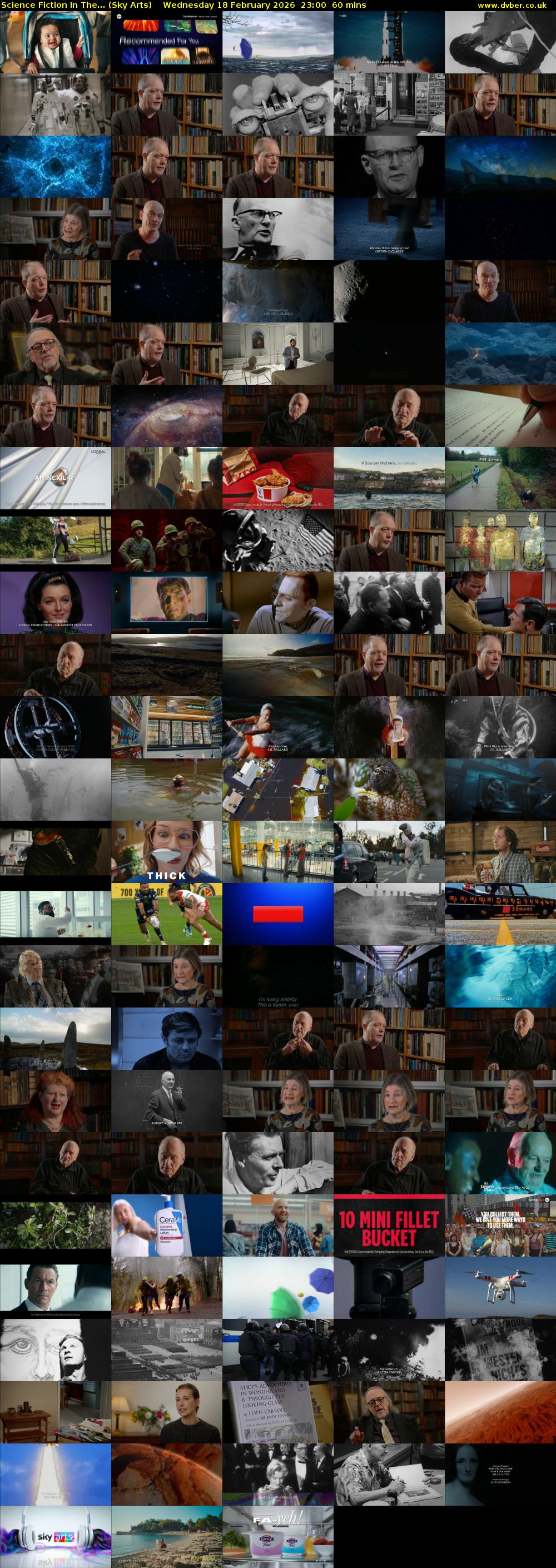 Science Fiction In The... (Sky Arts) Wednesday 18 February 2026 23:00 - 00:00