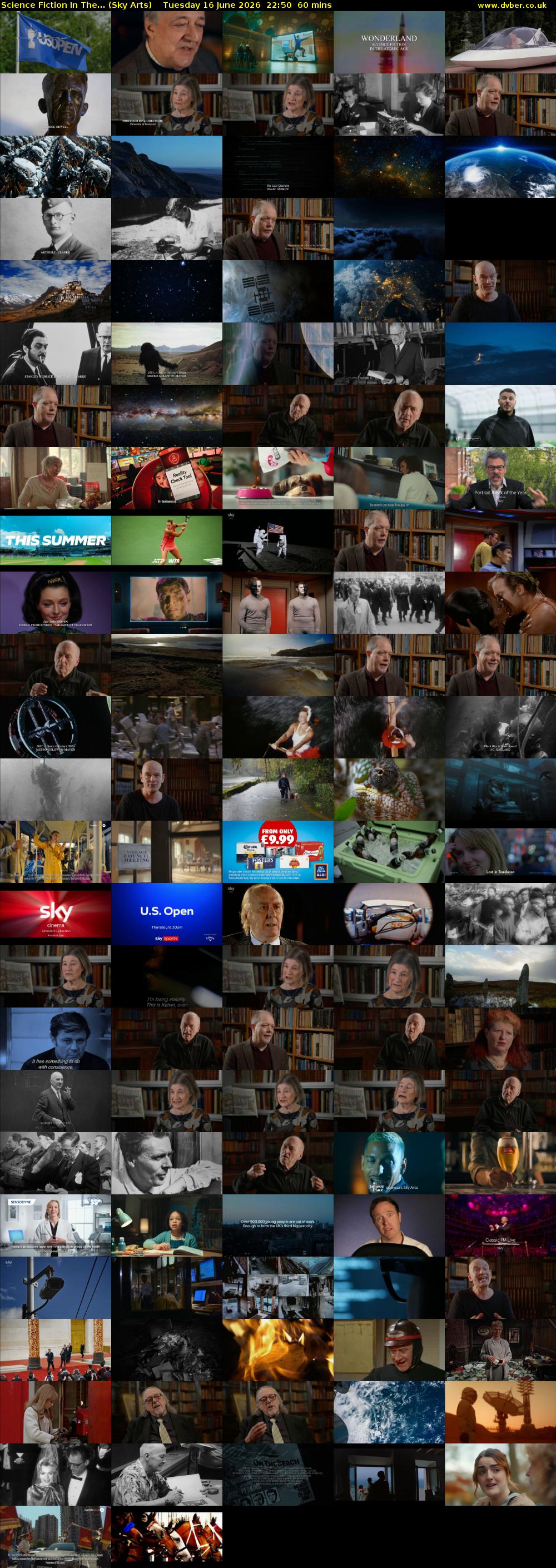 Science Fiction In The... (Sky Arts) Tuesday 16 June 2026 22:50 - 23:50