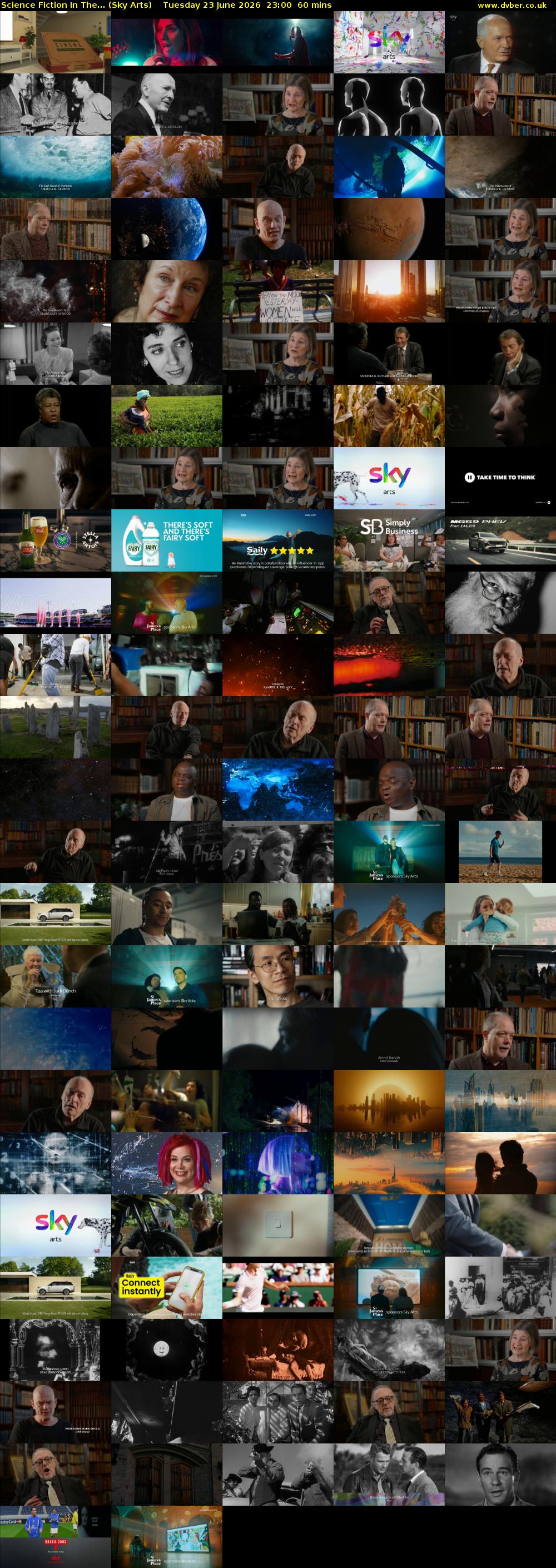 Science Fiction In The... (Sky Arts) Tuesday 23 June 2026 23:00 - 00:00