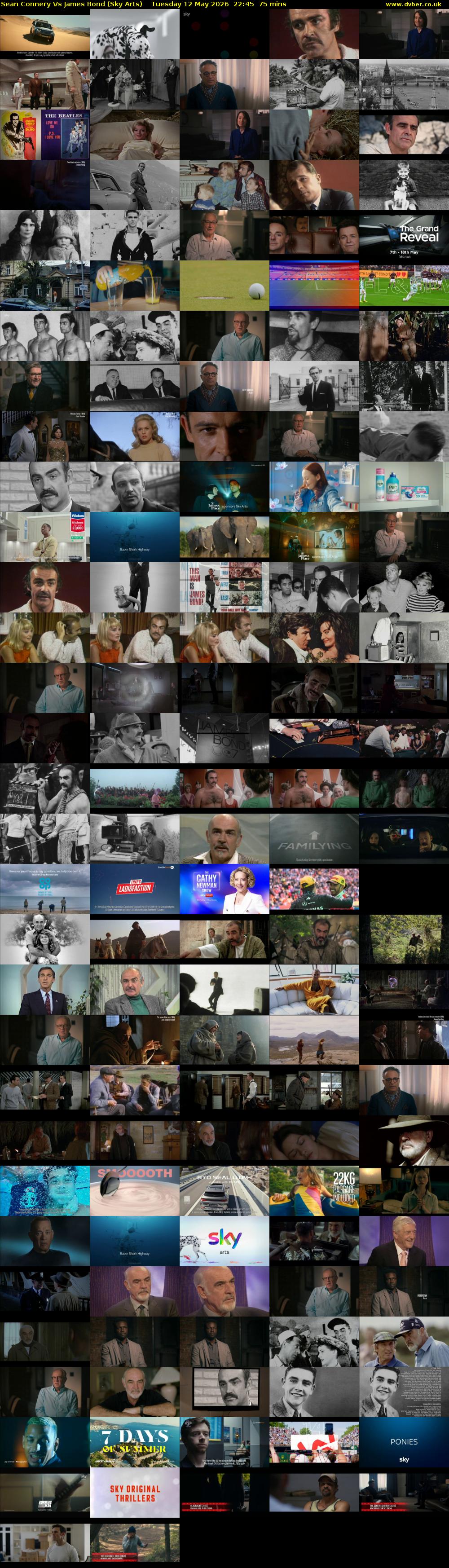 Sean Connery Vs James Bond (Sky Arts) Tuesday 12 May 2026 22:45 - 00:00