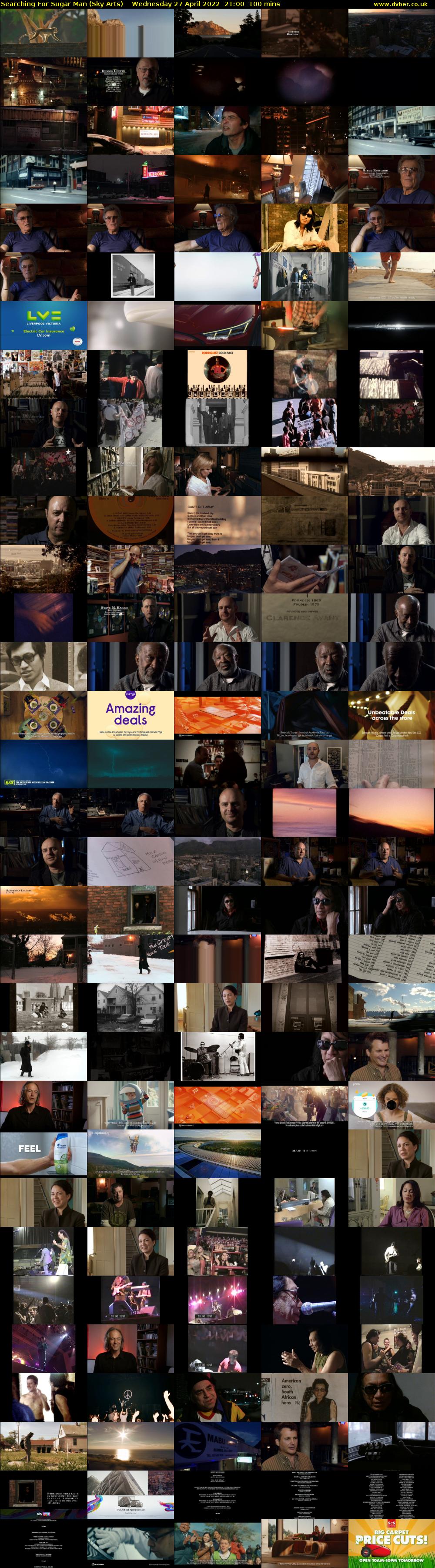 Searching For Sugar Man (Sky Arts) Wednesday 27 April 2022 21:00 - 22:40