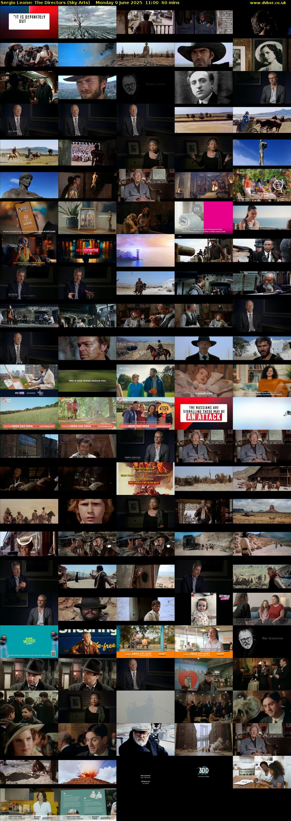 Sergio Leone: The Directors (Sky Arts) Monday 9 June 2025 11:00 - 12:00