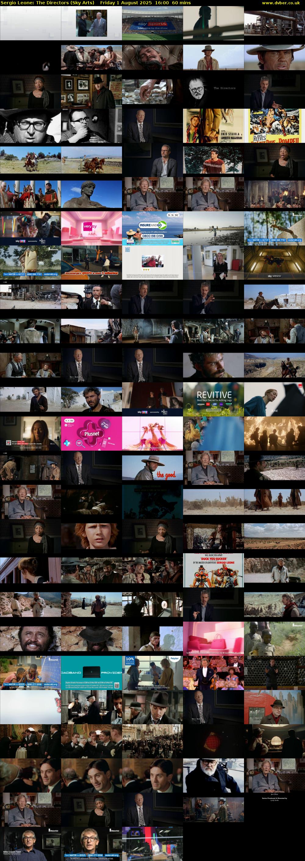 Sergio Leone: The Directors (Sky Arts) Friday 1 August 2025 16:00 - 17:00