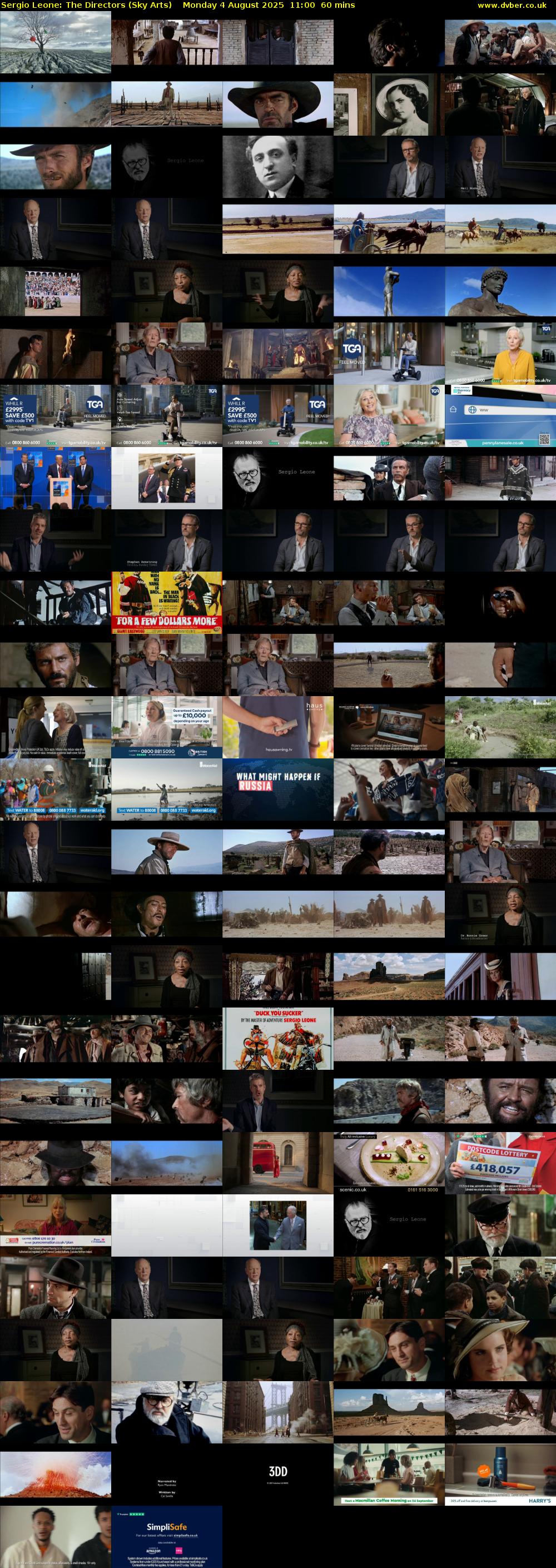 Sergio Leone: The Directors (Sky Arts) Monday 4 August 2025 11:00 - 12:00