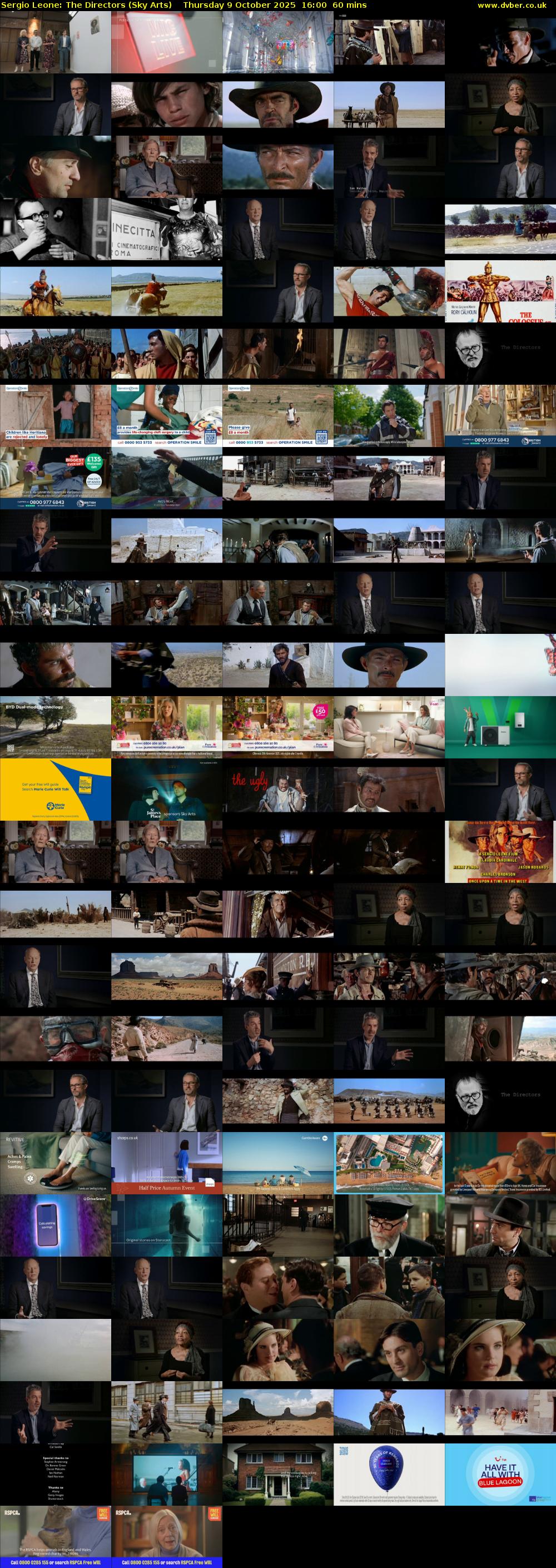 Sergio Leone: The Directors (Sky Arts) Thursday 9 October 2025 16:00 - 17:00