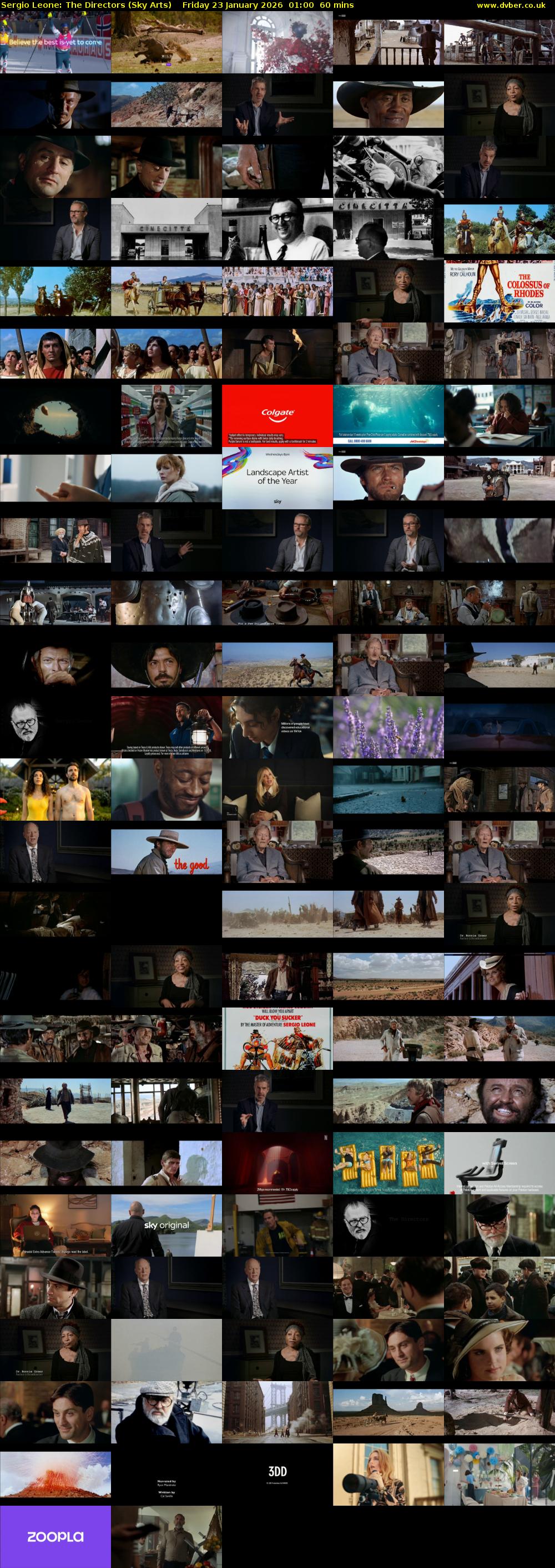Sergio Leone: The Directors (Sky Arts) Friday 23 January 2026 01:00 - 02:00