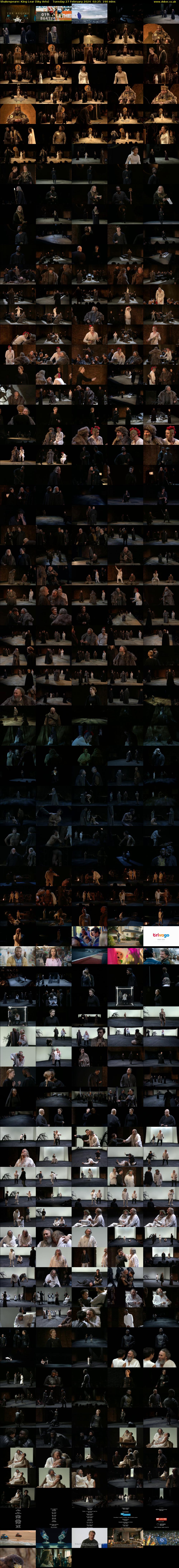 Shakespeare: King Lear (Sky Arts) Tuesday 27 February 2024 02:25 - 05:35