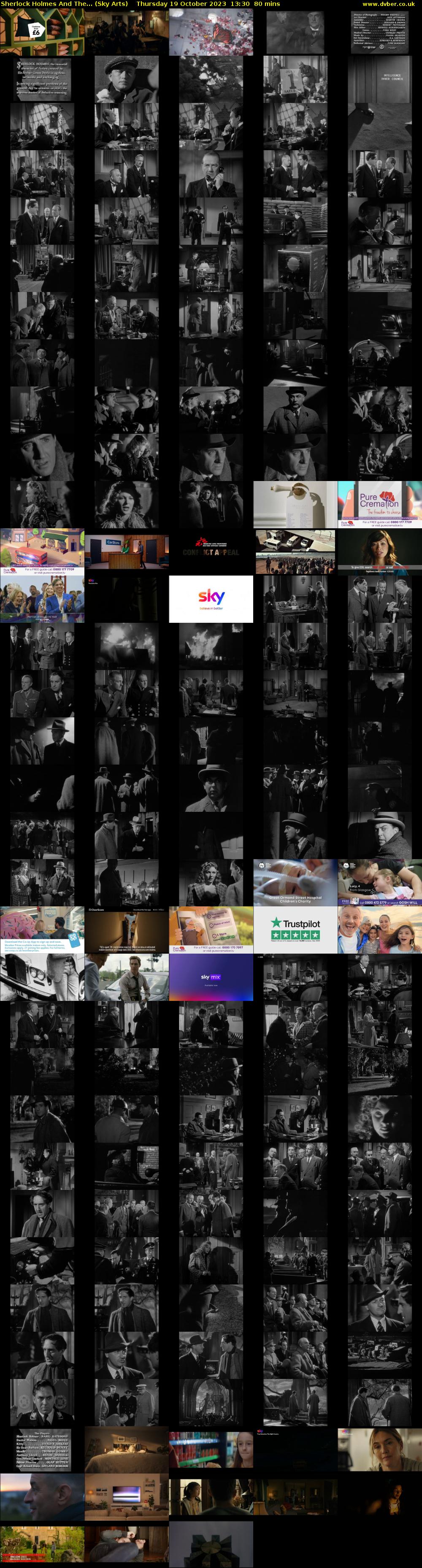 Sherlock Holmes And The... (Sky Arts) Thursday 19 October 2023 13:30 - 14:50